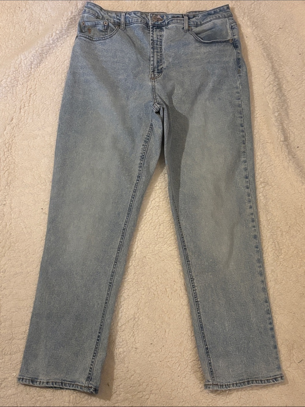 Frye Light Wash Blue Women’s High-Waist Straight Leg Jeans sz 12/31